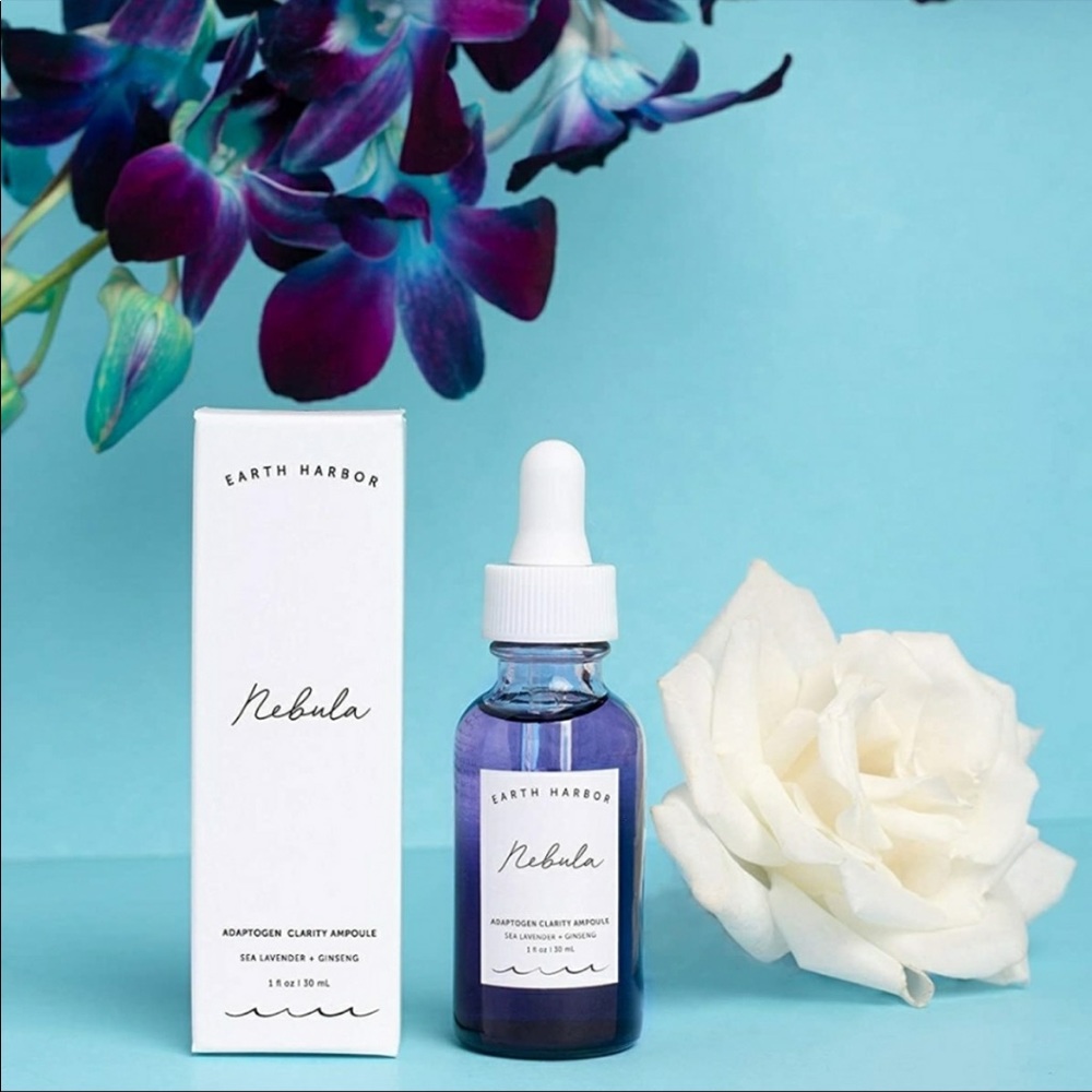 Earth Harbor NEBULA adaptogen clarity ampoule sea lavender + ginseng